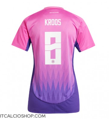 Germania Toni Kroos #8 Seconda Maglia Femmina Europei 2024 Manica Corta